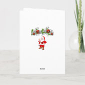 Weihnachtsgrüße Feiertagskarte (Rückseite)