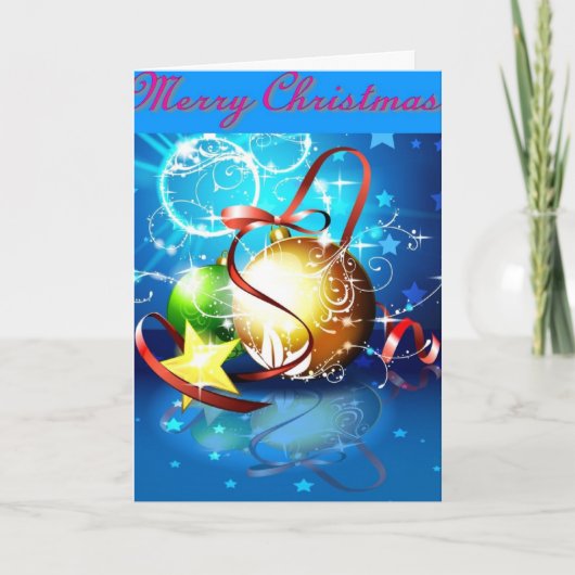 Weihnachtsgrüße Feiertagskarte (Vorderseite)