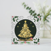 Weihnachtsgrüße Feiertagskarte (Stehend Vorderseite)