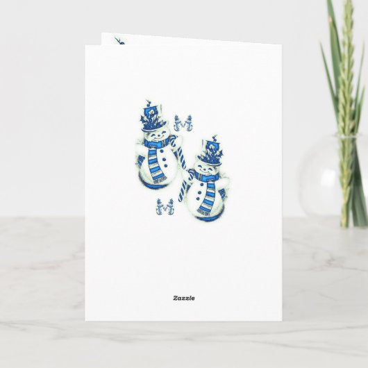 Weihnachtsgrüße Feiertagskarte (Rückseite)