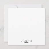 Weihnachtsgrüße Feiertagskarte (Rückseite)