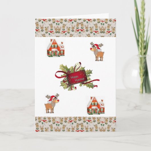 Weihnachtsgrüße Feiertagskarte (Vorderseite)