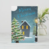 Weihnachtsgrüße Feiertagskarte (Stehend Vorderseite)