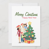 Weihnachtsgrüße Feiertagskarte (Vorderseite)