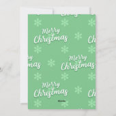 Weihnachtsgrüße Feiertagskarte (Rückseite)