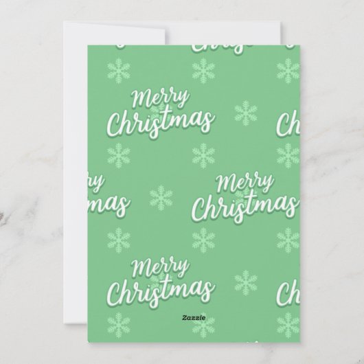 Weihnachtsgrüße Feiertagskarte (Rückseite)