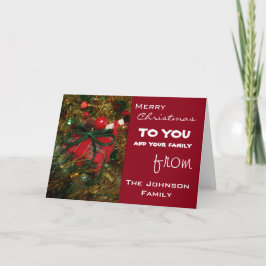 Weihnachtsgrüße Feiertagskarte