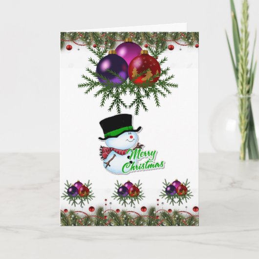 Weihnachtsgrüße Feiertagskarte (Vorderseite)