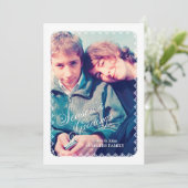 Weihnachtsgrüße Feiertagskarte (Stehend Vorderseite)