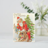 Weihnachtsgrüße Feiertagspostkarte (Stehend Vorderseite)