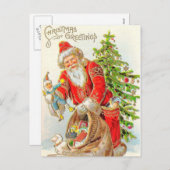 Weihnachtsgrüße Feiertagspostkarte (Vorne/Hinten)