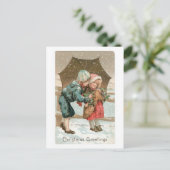 Weihnachtsgrüße Feiertagspostkarte (Stehend Vorderseite)