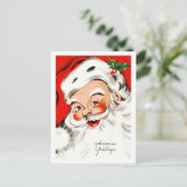 Weihnachtsgrüße Feiertagspostkarte (Stehend Vorderseite)