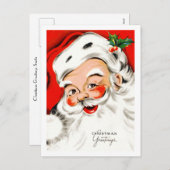 Weihnachtsgrüße Feiertagspostkarte (Vorne/Hinten)