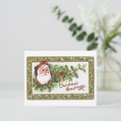 Weihnachtsgrüße Feiertagspostkarte (Stehend Vorderseite)