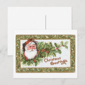 Weihnachtsgrüße Feiertagspostkarte (Vorne/Hinten)