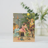 Weihnachtsgrüße Feiertagspostkarte (Stehend Vorderseite)