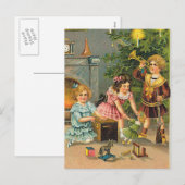 Weihnachtsgrüße Feiertagspostkarte (Vorne/Hinten)