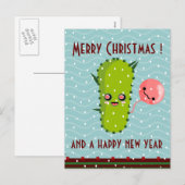 Weihnachtsgrüße Feiertagspostkarte (Vorne/Hinten)