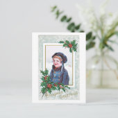 Weihnachtsgrüße Feiertagspostkarte (Stehend Vorderseite)