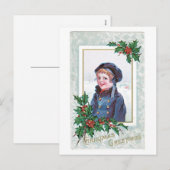 Weihnachtsgrüße Feiertagspostkarte (Vorne/Hinten)