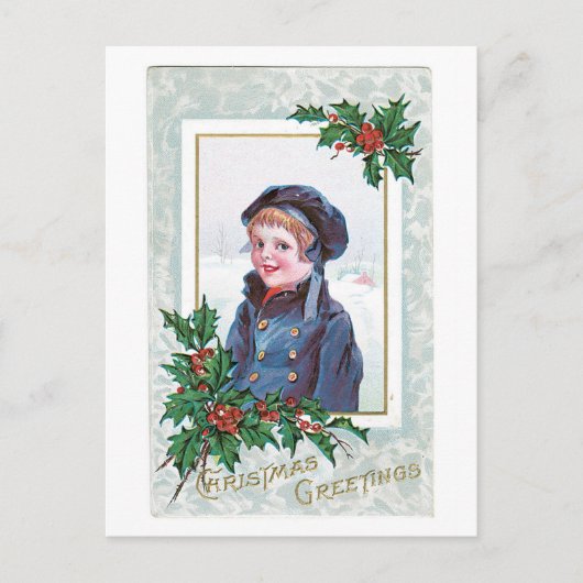 Weihnachtsgrüße Feiertagspostkarte (Vorderseite)