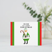 Weihnachtsgrüße Feiertagspostkarte (Stehend Vorderseite)