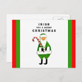 Weihnachtsgrüße Feiertagspostkarte (Vorne/Hinten)