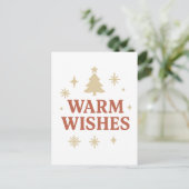 Weihnachtsgrüße Feiertagspostkarte (Stehend Vorderseite)