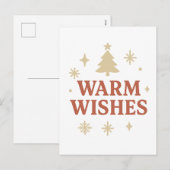 Weihnachtsgrüße Feiertagspostkarte (Vorne/Hinten)