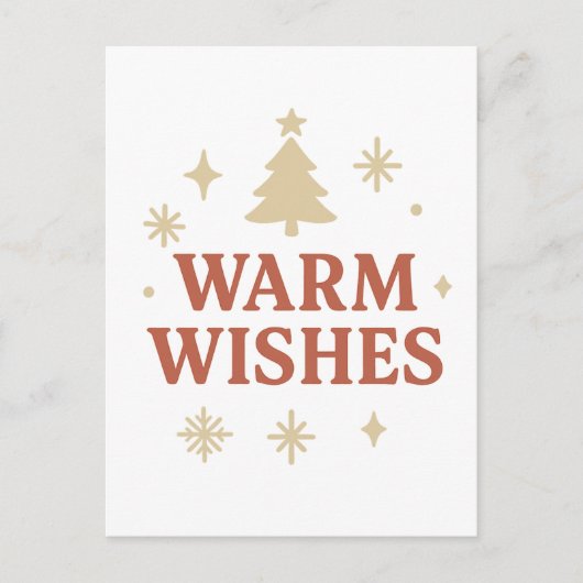 Weihnachtsgrüße Feiertagspostkarte (Vorderseite)