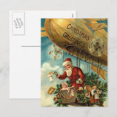 Weihnachtsgrüße Feiertagspostkarte (Vorne/Hinten)