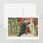 Weihnachtsgrüße Feiertagspostkarte (Vorne/Hinten)