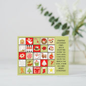 Weihnachtsgrüße Feiertagspostkarte (Stehend Vorderseite)