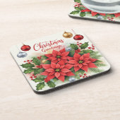 Weihnachtsgrüße, Festlich, Getränkeuntersetzer (Linke Seite)