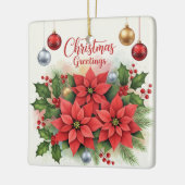 Weihnachtsgrüße, Festlich, Keramikornament (Links)