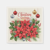 Weihnachtsgrüße, Festlich, Serviette (Vorderseite)