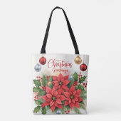 Weihnachtsgrüße, festliches Feiertagsdesign, Tasche (Rückseite)