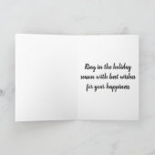 Weihnachtsgrüße Festtagsgrüße Feiertagskarte (Innenseite)