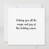 Weihnachtsgrüße Flat Card (Rückseite)