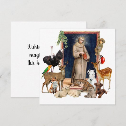 Weihnachtsgrüße Flat Card (Vorne/Hinten)