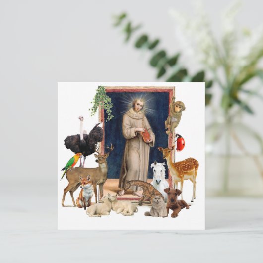 Weihnachtsgrüße Flat Card (Stehend Vorderseite)