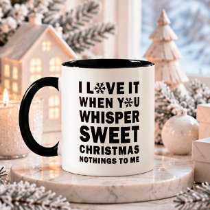 Weihnachtsgrüße flüstern Holiday Tasse
