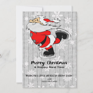 Weihnachtsgrüße & Frohes Neues Jahr Grußkarte Feiertagskarte