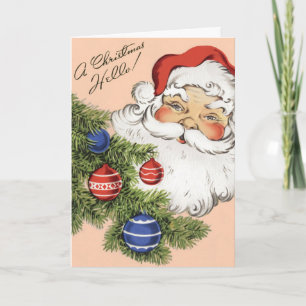 Weihnachtsgrüße! Fröhlicher Weihnachtsmann Feiertagskarte