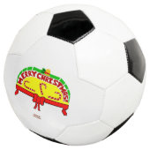 Weihnachtsgrüße Fußball Ball (Dreiviertel)