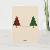 Weihnachtsgrüße geklappt karte (Rückseite)