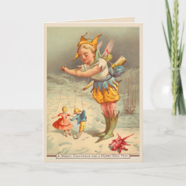 Weihnachtsgrüße geklappt karte