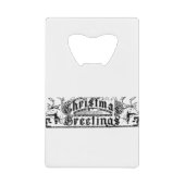 Weihnachtsgrüße Geldbeutel Flaschenöffner (Vorderseite)