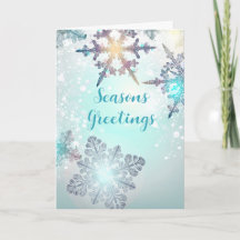 Weihnachtsgrüße Geschäft Eisblau Schneeglöckchen 